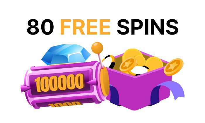 Up to 80 free spins casino bonus