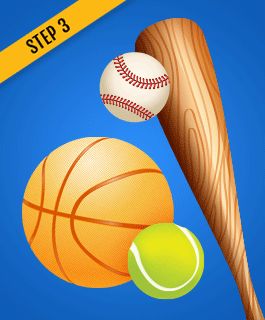 Look at the available sports and markets